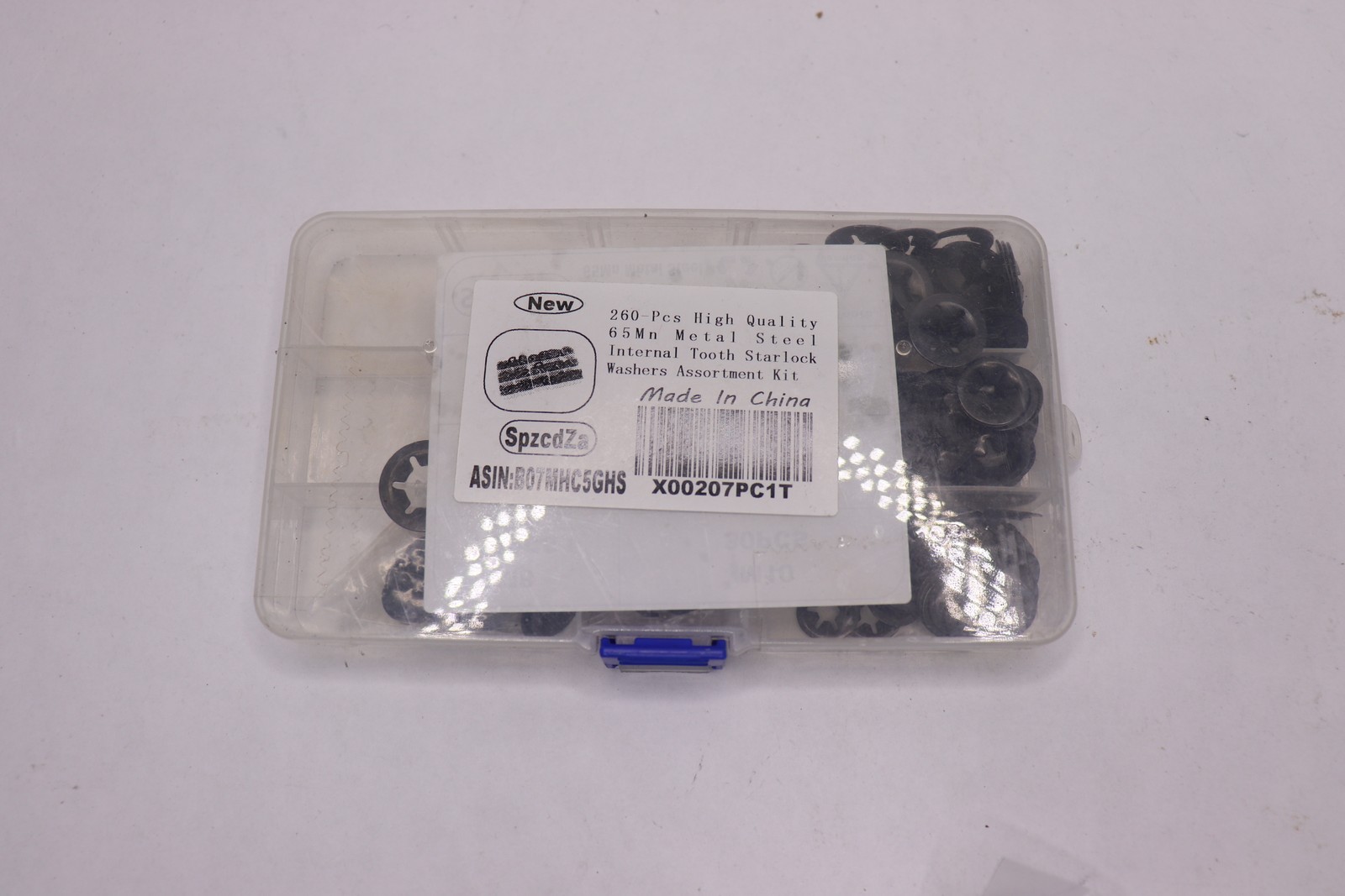 (260-Pk) SpzcdZa Internal Tooth Washer Assortment Kit Black Metal Steel 65Mn