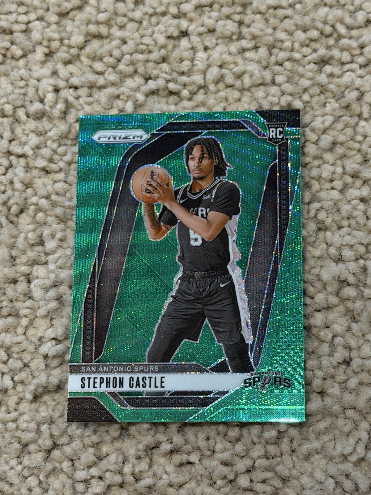 2024-25 Panini Prizm - Stephon Castle #234 Green Wave Prizm (RC)