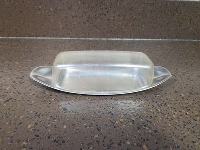 Vintage WMF Cromargan Germany Stainless/ Acrylic Butter Dish MCM- See Photos