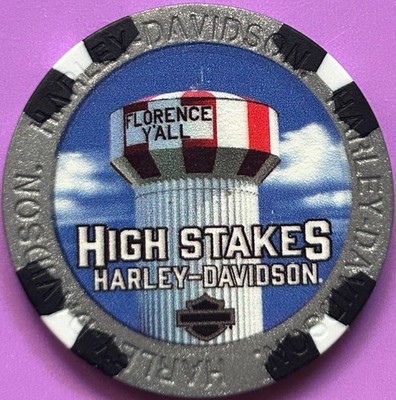 Harley Davidson Wide Print Poker Chip from High Stakes HD in Florence, Kentucky