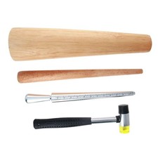 Metal Ring Sizer Mandrel Bracelet Stick Gauge Measuring Jewelry Tool Hammer S...