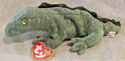 Ty Beanie Babt Swampy the Alligator DOB January 24, 2000 Free Shipping