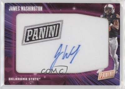 2019 Panini Father's Day Patch James Washington #JW Patch Auto 5w7