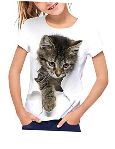 Short Sleeve T Shirts for Girls Casual Kids Tshirts Casual Tees Tunic Tops