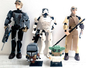 STAR WARS FIGURES 12" STORM TROOPER MANDALORIAN REY JYN LEGO 75317 75112 75114