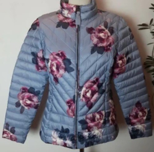 Joules Quilted Coat Jacket Floral Women US 8