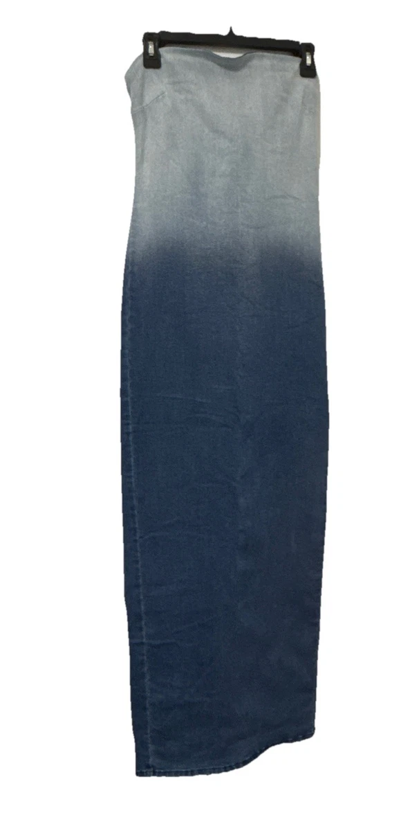 chinese dress ladies Denim Strap Maxi Dress – Lost & Found main image 1