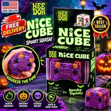 Nee-Doh Halloween Nice Cube Spooky Squish Schyling Halloween Squishy Toy