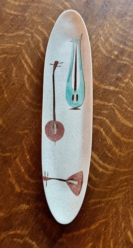 RARE RED WING LUTE SONG OBLONG BREAD TRAY DISH Mid Century-Mint!