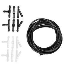 Windshield Washer Hose Kit, 4 Meter Washer Fluid Hose&12Pcs Hose Connectors T2