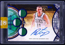 Payton Pritchard 2025-26 Topps Three 07/15 Triple Patch Auto Blue #V3A-PP