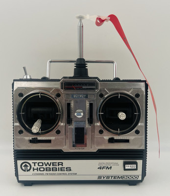 Tower Hobbies System 3000 4FM Proportional R/C Airplane Control System Untested