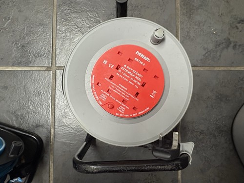 4 Socket Extension Cables Reels 20 Metre 240V - used good condition - Picture 2 of 3