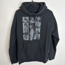 Taylor Swift The Eras Tour Mens Hoodie Medium Black Fleece Graphic Print EUC