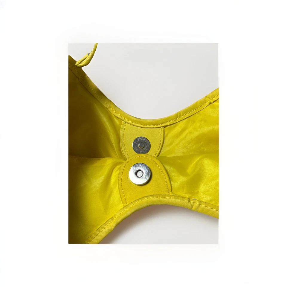 Ed Hardy 1971 Canvas Vinyl Tote Bag Veronica Yellow Christian Audigier Y2K NICE - Image 3 of 4