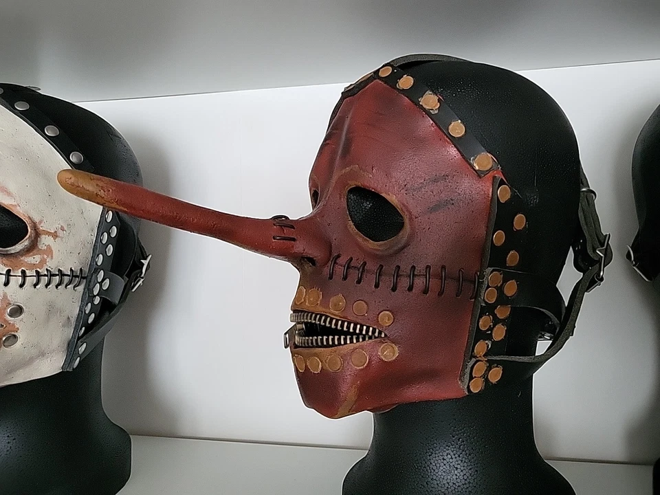 Slipknot Maske Chris Fehn Vol. 3 Maske Rot Red Liar - Bild 2 von 4