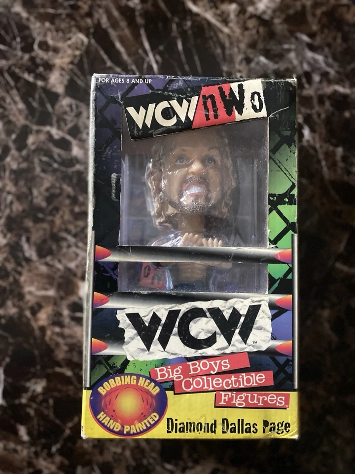 1998 WCW nWO 钻石达拉斯页面摔跤摇头公仔 — 第 3/4 张图片
