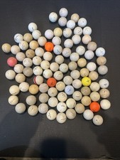 Vintage Golf Ball Lot 80 Collection Of Top-Flite Titleist Wilson Pinnacle