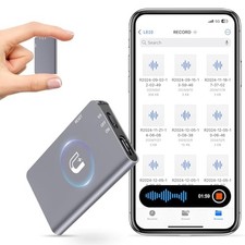 Magnetic Digital Voice Recorder - 40 Hours Continuous Recording Device 64GB