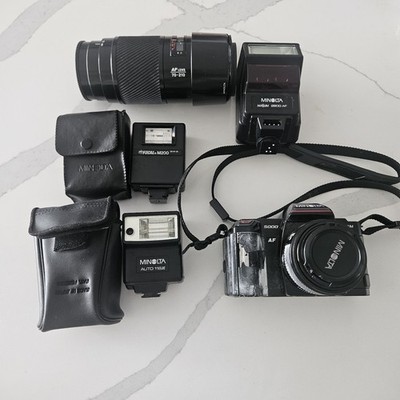 Minolta 5000 Bulk Lot AF 70-210 Telephoto Lens Works read Vintage CAMERA Japan
