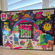 Schylling NeeDoh Christmas Advent Calendar 24 Days 24 Toys Authentic Unopened