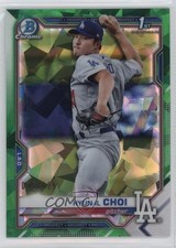 2021 Bowman Sapphire Edition Chrome Prospects Green Refractor Hyun-il Choi 9hx