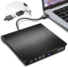 External CD/DVD Drive for Laptop Desktop PC Macbook Windows Linux OS