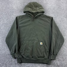 Carhartt Rain Defender Hoodie Mens Large Green Original Fit Pullover 100615 306