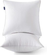 28x28 Euro Pillow Inserts Set of 2 -Decorative Throw Pillow with 100 Cotton