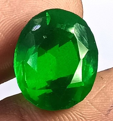 9+Ct Natural Green Emerald IGL Certified Oval Cut Loose Gemstone 6JGP