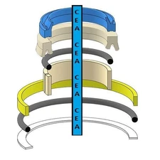 AT78498 Hydraulic Cylinder Seal Kit Fits John Deere 415B 510B