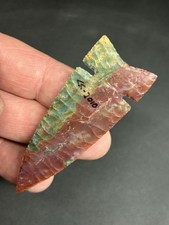 Fox Ear Arrow Head Fancy Jasper Translucent Beautiful Stone Flint Knapping Spear
