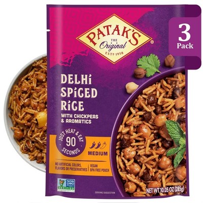 Delhi Spiced Rice, Fragrant Basmati with Chickpeas, Onion & Tomato, Kosher, V...