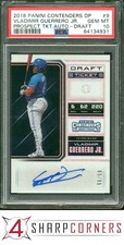 2018 CONTENDERS DRAFT PICKS TICKET AUTO #9 VLADIMIR GUERRERO JR. RC #/99 PSA 10