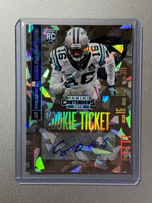 Philly Brown Carolina Panthers Panini Contenders NFL 2014 ICE ROOKIE AUTO /22