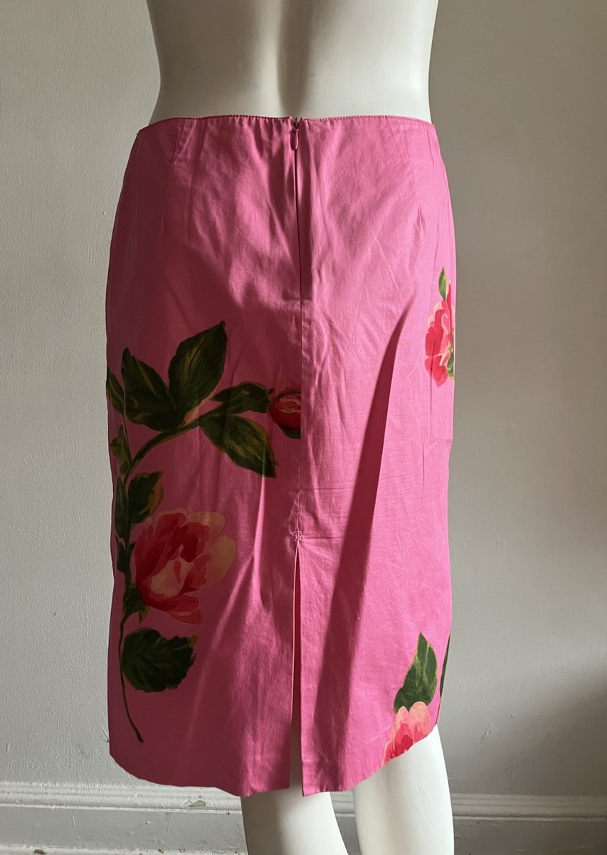 ⭐︎新品未使用⭐︎Blumarine ANNA MOLINARI スカート Blumarine S/S 2001 Pink Rose Floral Skirt IT 44 – Anna Molinari
