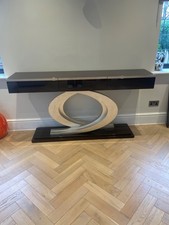 console table with drawers. Gloss finish. Great for hallway