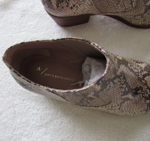 Anthropologie Marion Python Print Ankle Boots Wom… - image 3