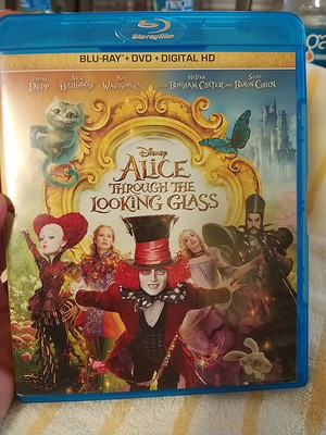 Alice Through the Looking Glass (Blu-ray, 2016) Used M1