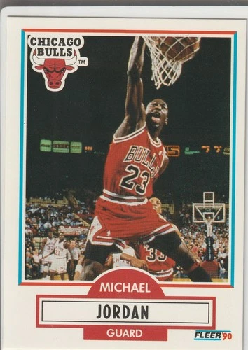 Fleer 1990-91 Base Set Michael Jordan #26 Chicago Bulls NBA Basketball Card