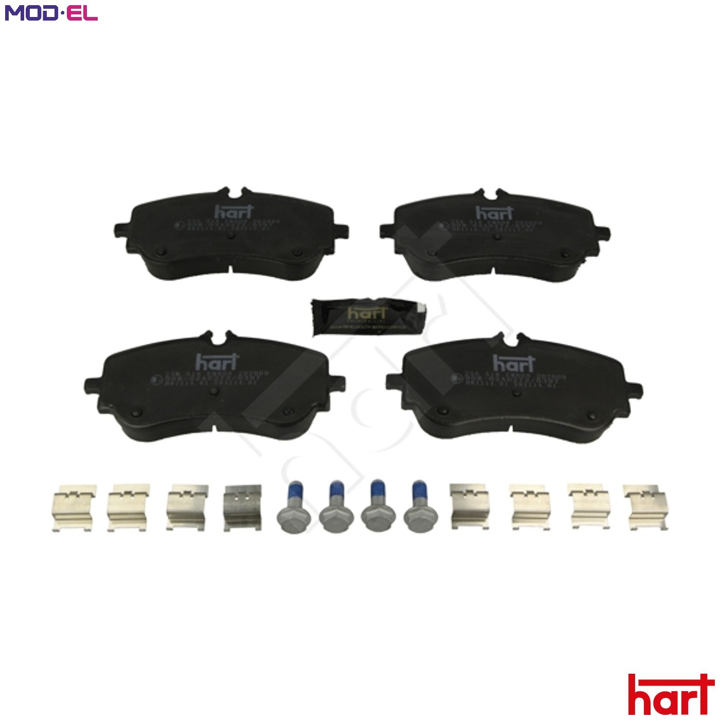 Rear HART 256 518 Brake Pad Set, disc brake for MAN,VW - Image 3