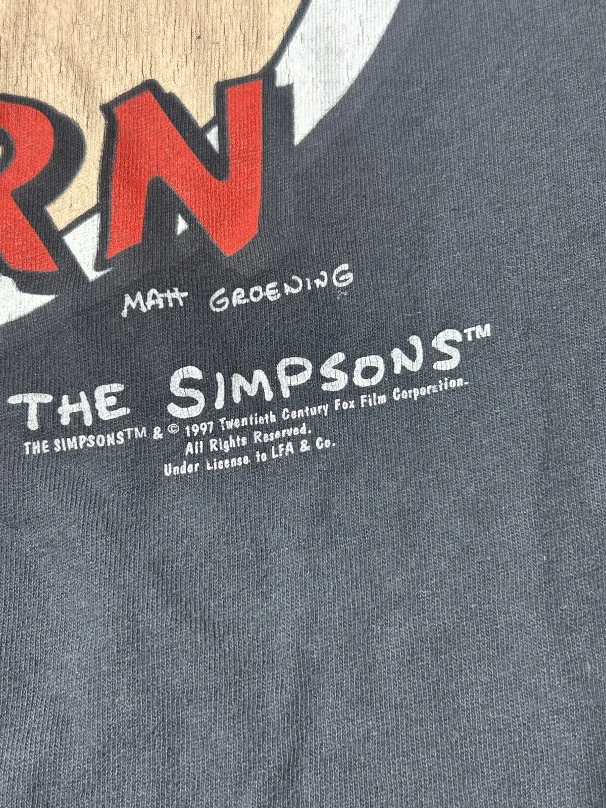 VINTAGE SIMPSONS MOE’S TAVERN TV SHOW FOX T SHIRT Y2K HTF RARE HOMMER SIZE XL