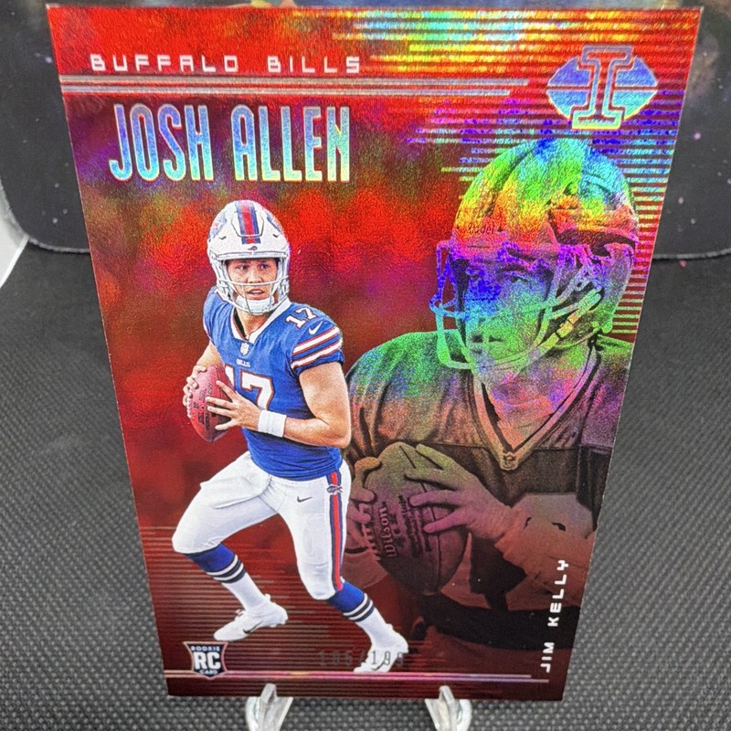 2018 Illusions Josh Allen, Jim Kelly #19 Trophy Collection Red /199 (RC)☢️☢️🔥🔥