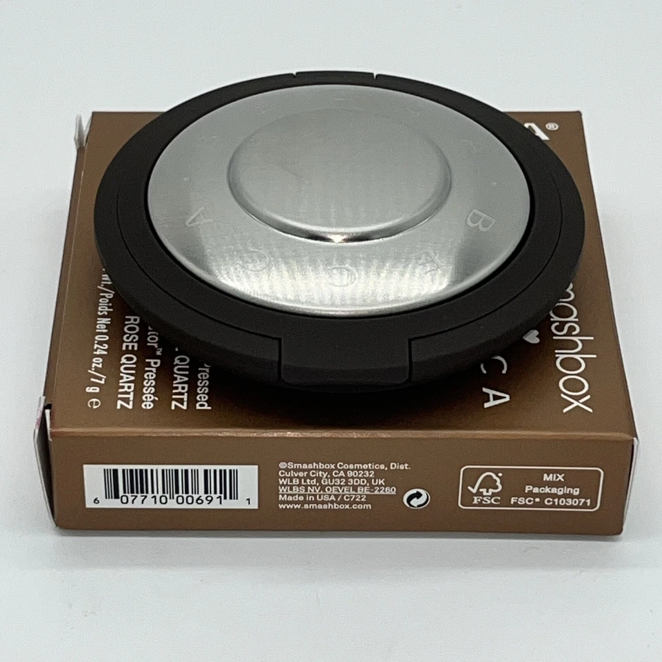 SMASHBOX X BECCA Shimmering Skin Perfector Pressed ROSE QUARTZ 0.24 oz ~ 7 g NEW - Image 4 of 4