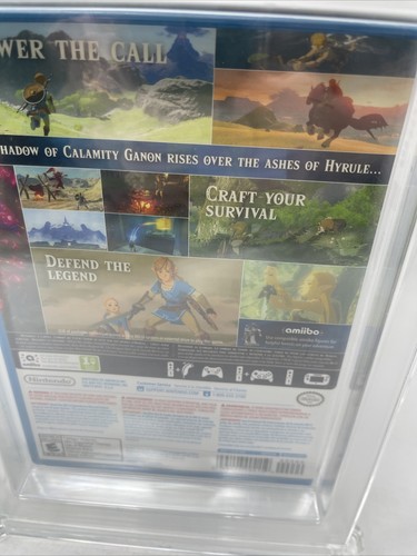 Breath of the Wild Wii U Graded WATA 9.6 A Neu Sealed 7 Controller Fehldruck - Bild 4 von 6