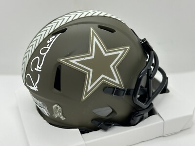 Michael Irvin Autographed Dallas Cowboys Salute To Service Mini Helmet ...