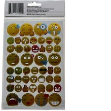 EMOJIS EMOJI Emoticon Smile Happy  Funny Sad Mad Wink Love Jot Foil Scrapbooking