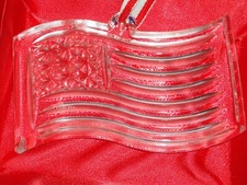 WATERFORD Spirit Of America Flag CRYSTAL ORNAMENT NIB