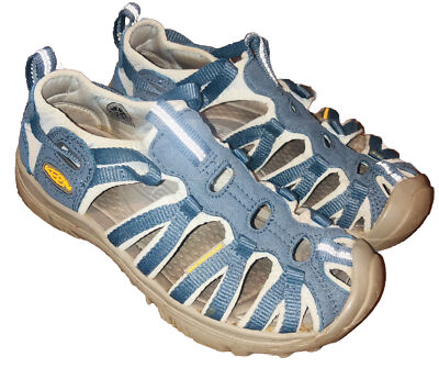 Keen Newport H2 Blue Yellow Footbed Hiking Sandals Youth Size
