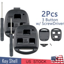2 Remote Key Fob Shell Case 3 Button For Toyota Fj Cruiser Land Cruise 1998-2011